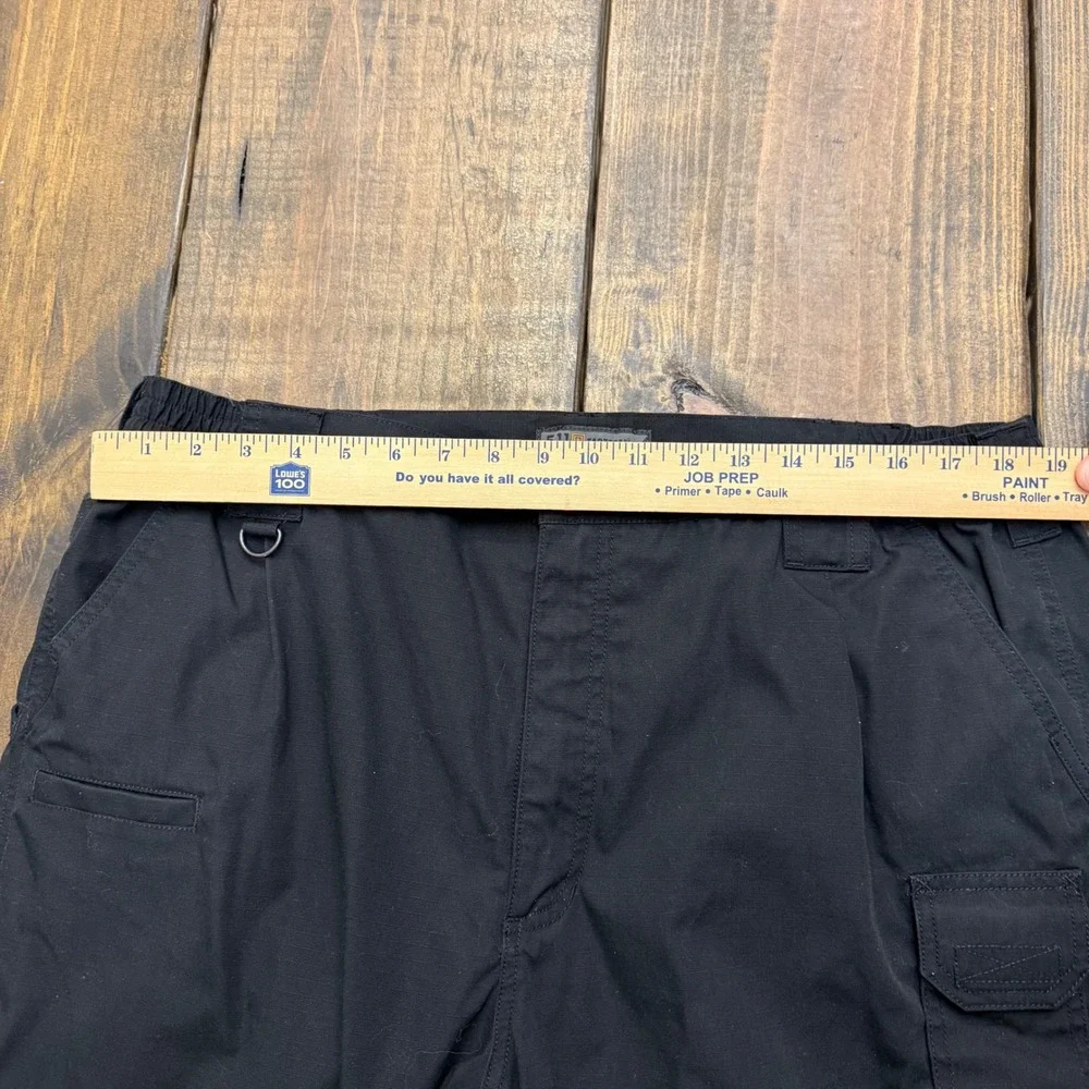 5.11 Tactical Men's Black double knee Cargo Pants Size 40x32 Workwear Outdoor